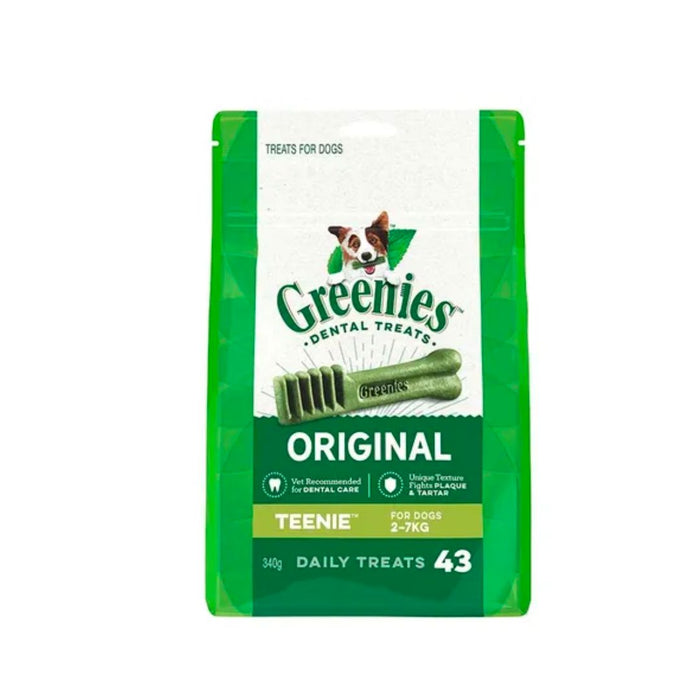 Greenies Dog Dental Chews - Original Teenie pk 43 - 340g