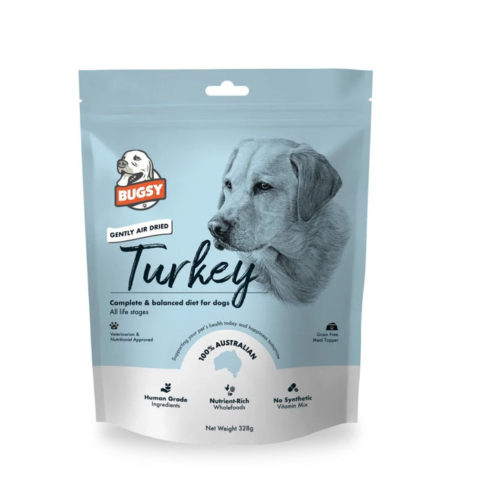 BUGSY'S  - Complete & Balanced Air Dried Turkey Dog Food