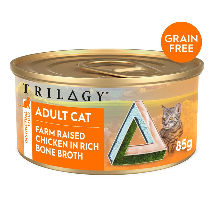 Trilogy Adult Cat Canned - Chicken in Bone Broth -  85g*24