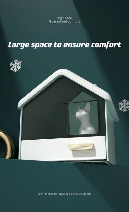 SNOWHOUSE | Oversized Drawer-proof | Cat Litter Box