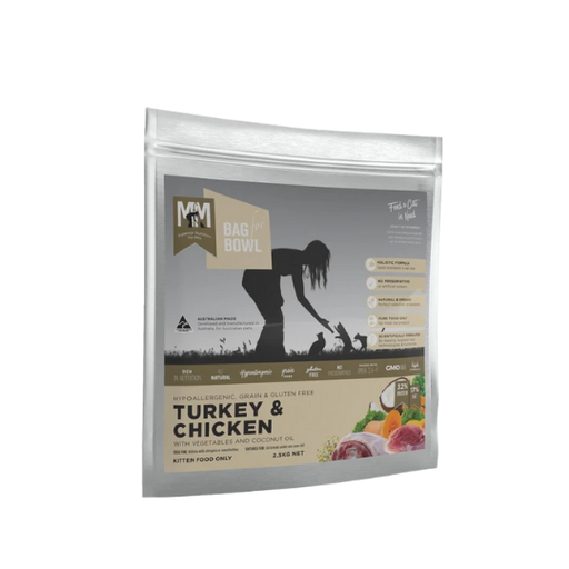 MEALS FOR MEOWS CHICKEN AND TURKEY GRAIN FREE CAT FOOD 2.5KG my rainbow pet