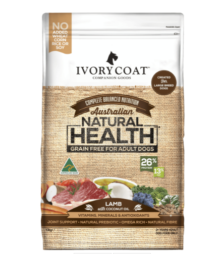 IVORY COAT Grain Free Dry Dog Food Adult Lamb And Coconut Oil my rainbow pet