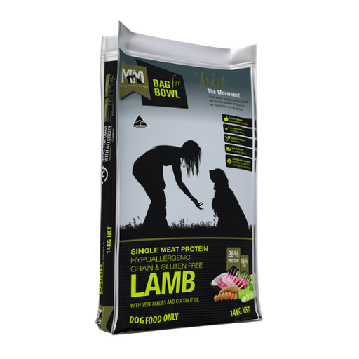 MEALS FOR MUTTS SINGLE PROTEIN GRAIN FREE LAMB - 14kg my rainbow pet