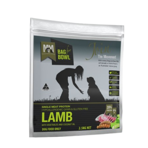 MEALS FOR MUTTS SINGLE PROTEIN GRAIN FREE LAMB -2.5kg my rainbow pet