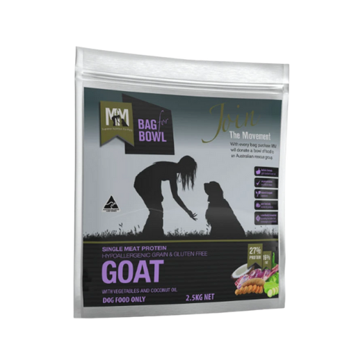 MEALS FOR MUTTS SINGLE PROTEIN GRAIN FREE GOAT - 2.5kg my rainbow pet