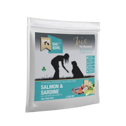MEALS FOR MUTTS DRY DOG FOOD SALMON AND SARDINE ADULT- 2.5kg my rainbow pet