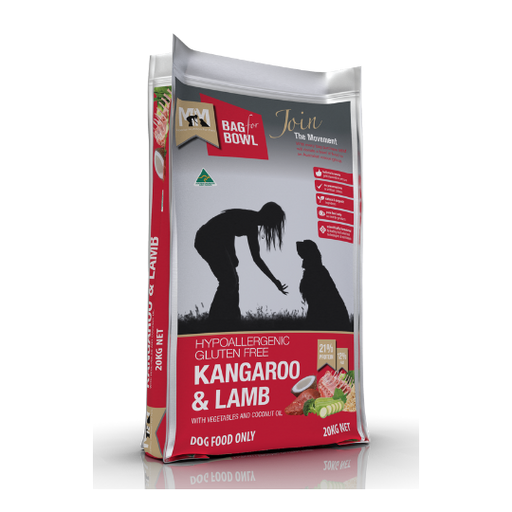 MEALS FOR MUTTS DRY DOG FOOD KANGAROO AND LAMB ADULT - 20kg my rainbow pet