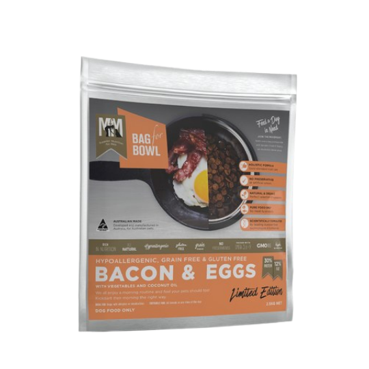 MEALS FOR MUTTS BACON & EGG GRAIN FREE DRY DOG FOOD - 2.5kg my rainbow pet
