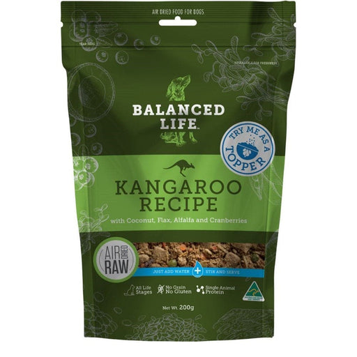 BALANCED LIFE Rehydratable Kangaroo Dry Dog Food Topper 200g my rainbow pet