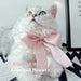 Cute large bow instagram style pet accessories Dog Clothes my rainbow pet
