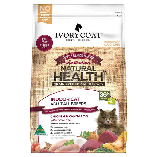 IVORY COAT Grain Free Dry Cat Food Chicken & Kangaroo with Coconut Oil my rainbow pet