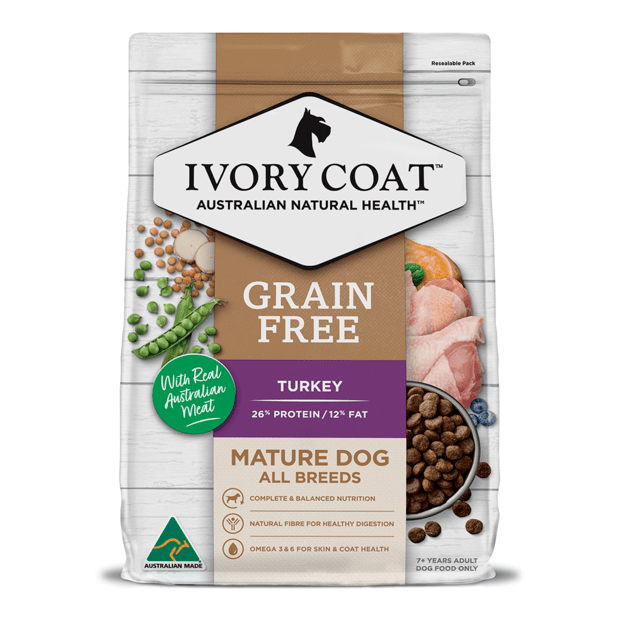 IVORY COAT Holistic Nutrition Dry Dog Food Mature All Breeds Reduced Fat Turkey