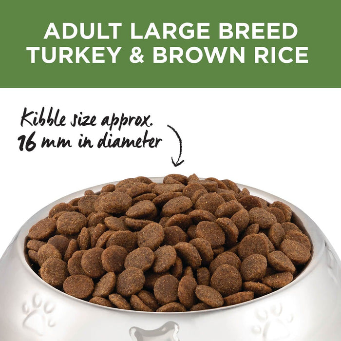 IVORY COAT Dry Dog Food Adult Large Breed Turkey & Brown Rice 15KG my rainbow pet