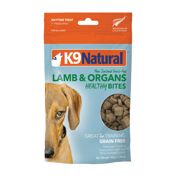 K9 NATURAL Dog Treats Lamb Healthy Bites 50g