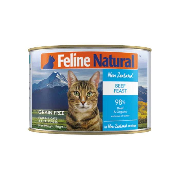 Feline Natural Cat Canned Food - Beef Feast - 170g