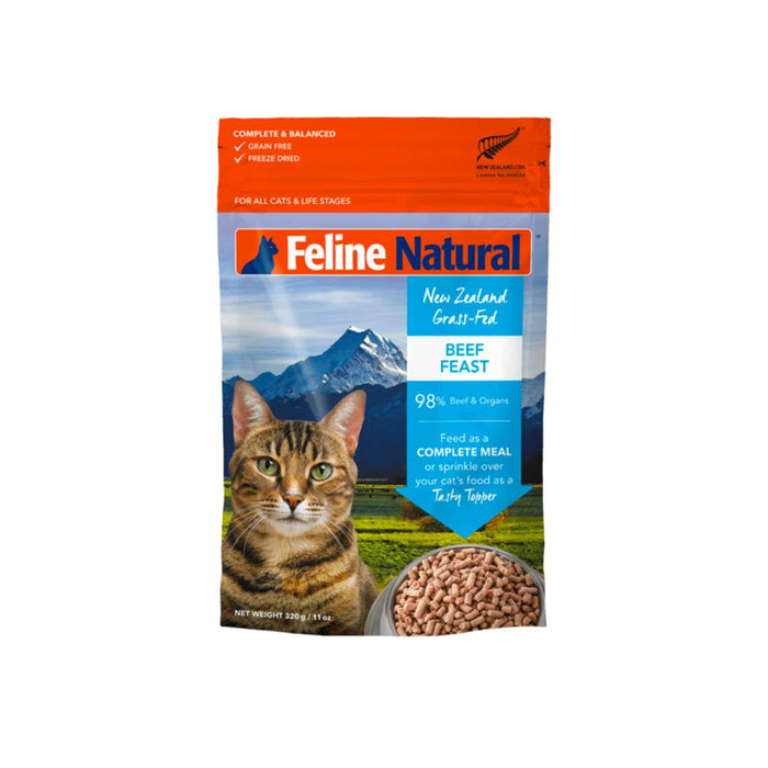 FELINE NATURAL Beef Freeze Dried Cat Food 320g