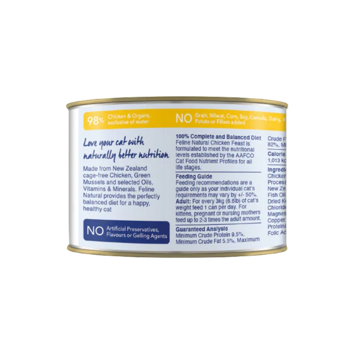 Feline Natural Cat Canned Food - Chicken Feast - 170g