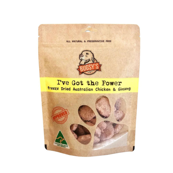 BUGSY'S I've Got The Power - Chicken and Ginseng Dog Nature Treats 70g