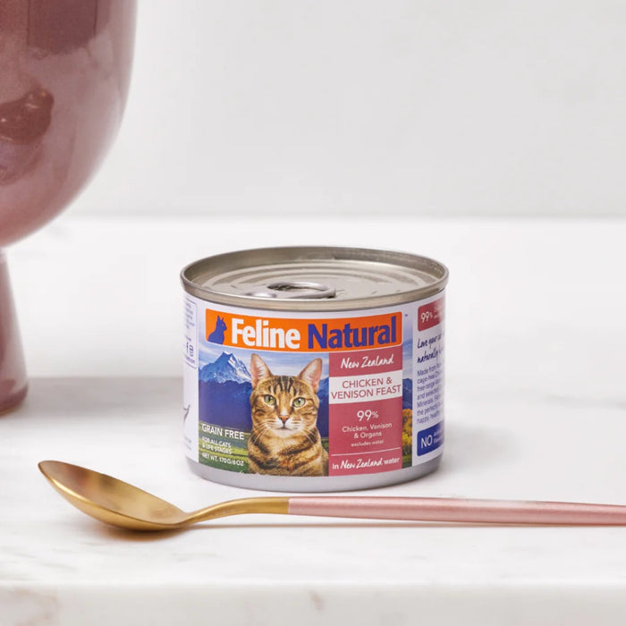Feline Natural Cat Canned Food - Chicken & Venison Feast - 170g
