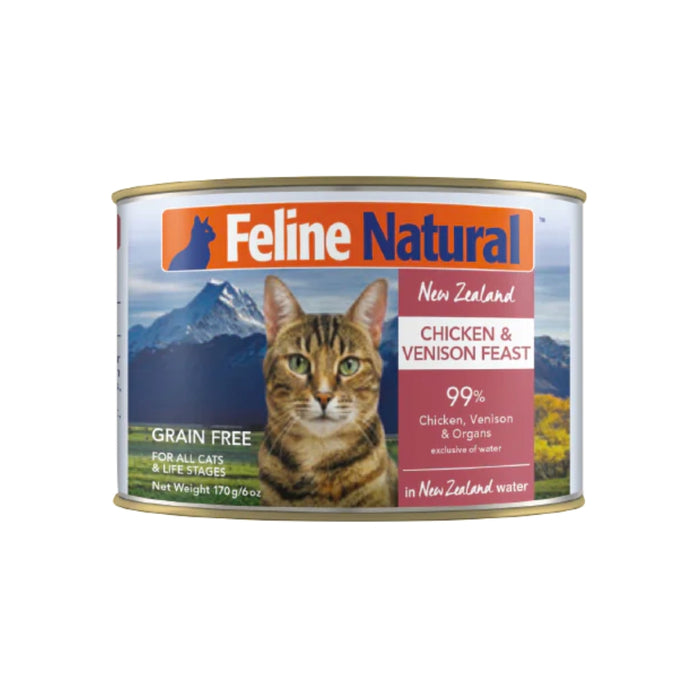 Feline Natural Cat Canned Food - Chicken & Venison Feast - 170g