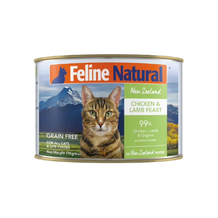 Feline Natural Cat Canned Food - Chicken & Lamb Feast - 170g