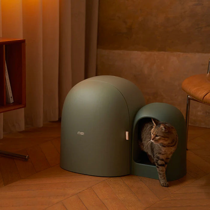 MAKESURE | MAX Extra Large Enclosed Cat Litter Box | Moss Green