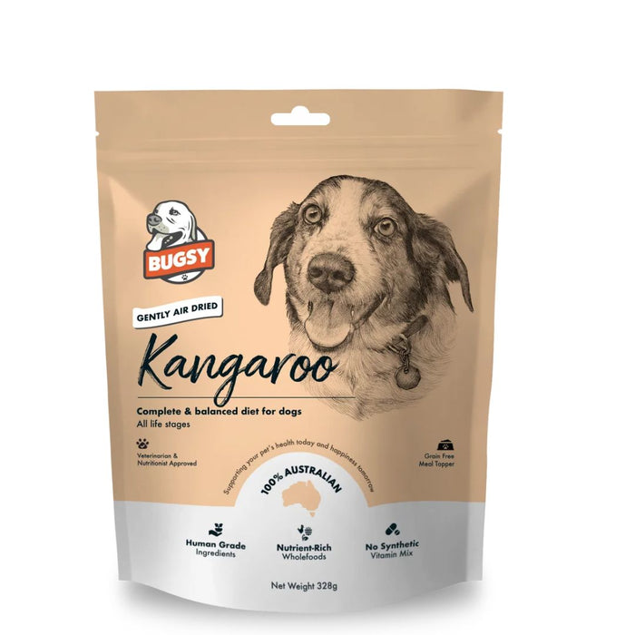 BUGSY'S  - Complete & Balanced Air Dried Kangaroo Dog Food
