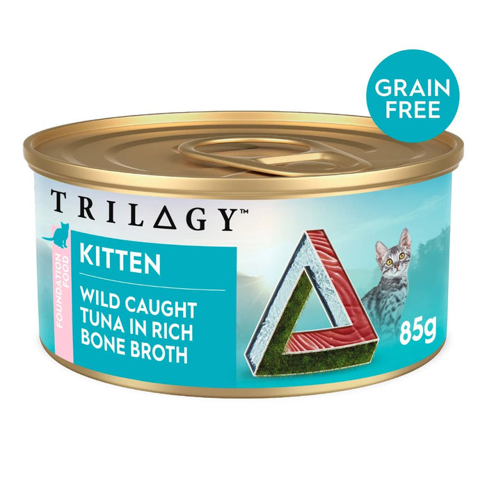 Trilogy Kitten Cat Canned - Tuna in Bone Broth -  85g*24