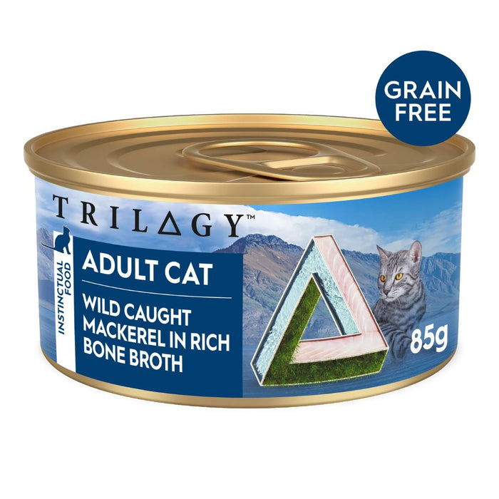 Trilogy Adult Cat Canned - Mackerel in Bone Broth -  85g*24