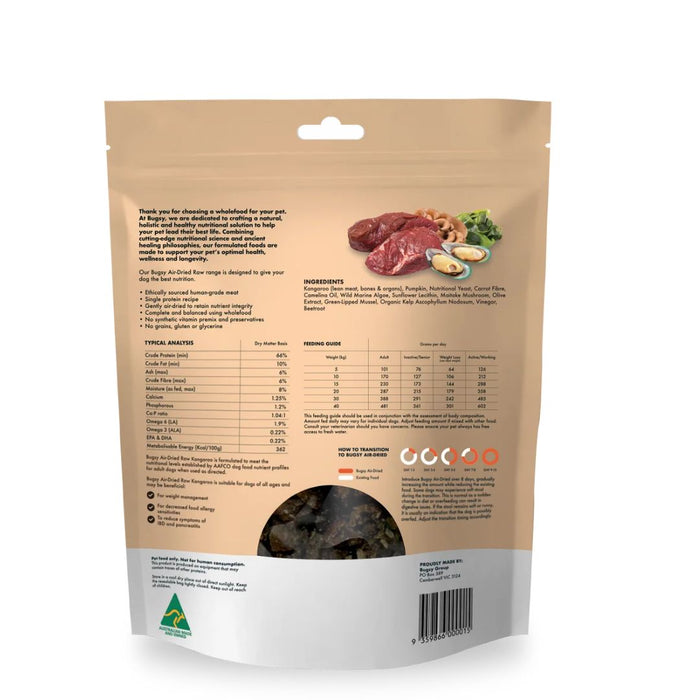 BUGSY'S  - Complete & Balanced Air Dried Kangaroo Dog Food