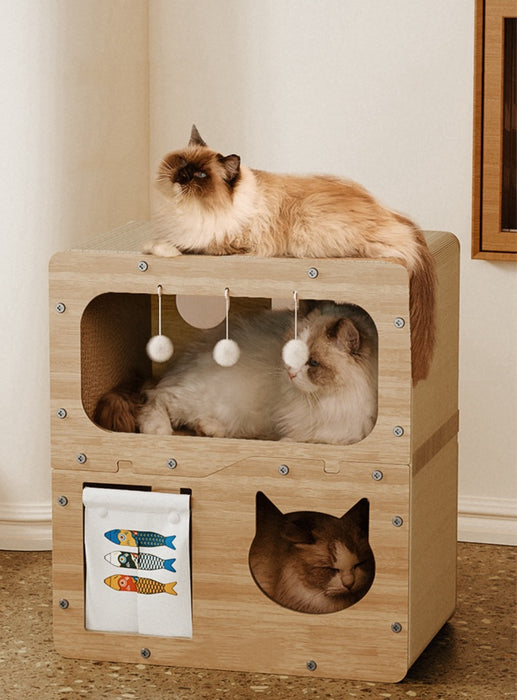 Cat Scratcher | Twin-Tier Tower| My Rainbow Pets