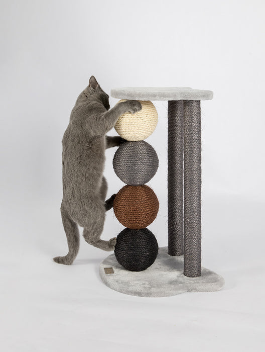 HONEYPOTCAT Solid Wood Cat Scratcher ｜Happy Sphere Paradise ｜65cm