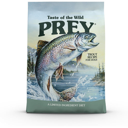 Taste of the Wild PREY Trout Formula Limited Ingredient Recipe Dry-Dog Food my rainbow pet
