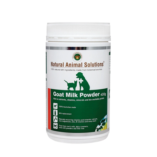 Natural Animal Solutions – Goat Milk Powder - 400g my rainbow pet
