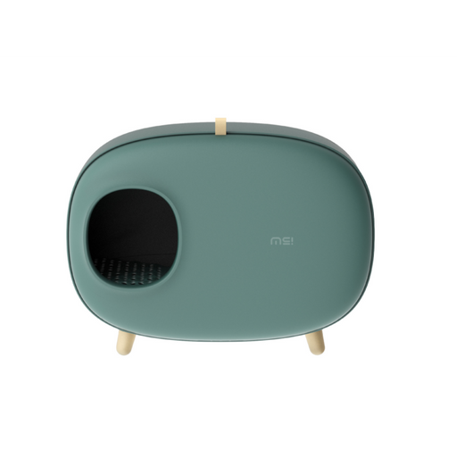 MAKESURE | Cat litter box fully enclosed XL with drawer | Moss Green my rainbow pet
