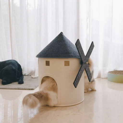 Nordic large windmill｜Unique Pet Bed ｜Cat Bed Dog Bed my rainbow pet