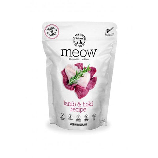 The New Zealand Natural Meow Freeze Dried Cat Food Lamb & Hoki Fish 50gm my rainbow pet