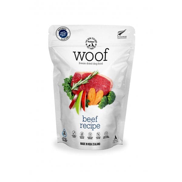 The New Zealand Natural Woof Freeze Dried Dog Food Beef 1.2 kg my rainbow pet