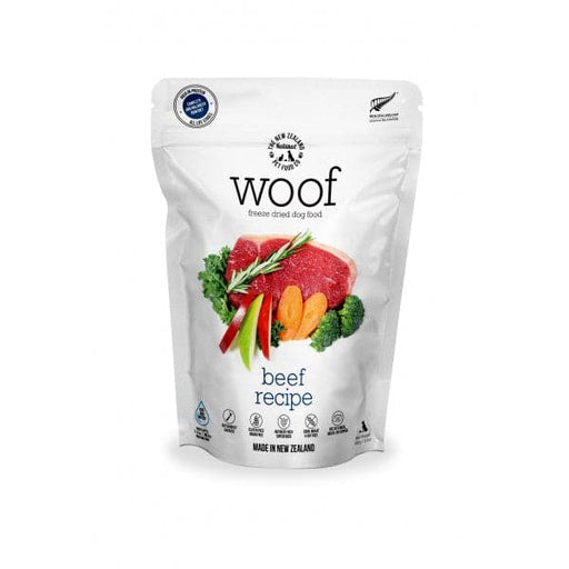 The New Zealand Natural Woof Freeze Dried Dog Food Beef 280gm my rainbow pet