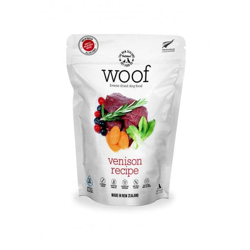 The New Zealand Natural Woof Freeze Dried Dog Food Wild Venison 1.0kg my rainbow pet