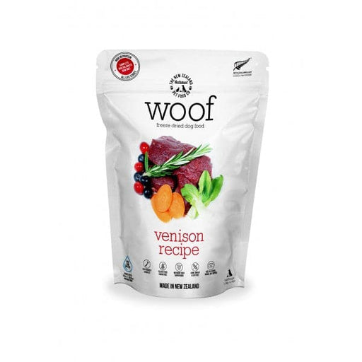 The New Zealand Natural Woof Freeze Dried Dog Food Wild Venison 1.2kg my rainbow pet