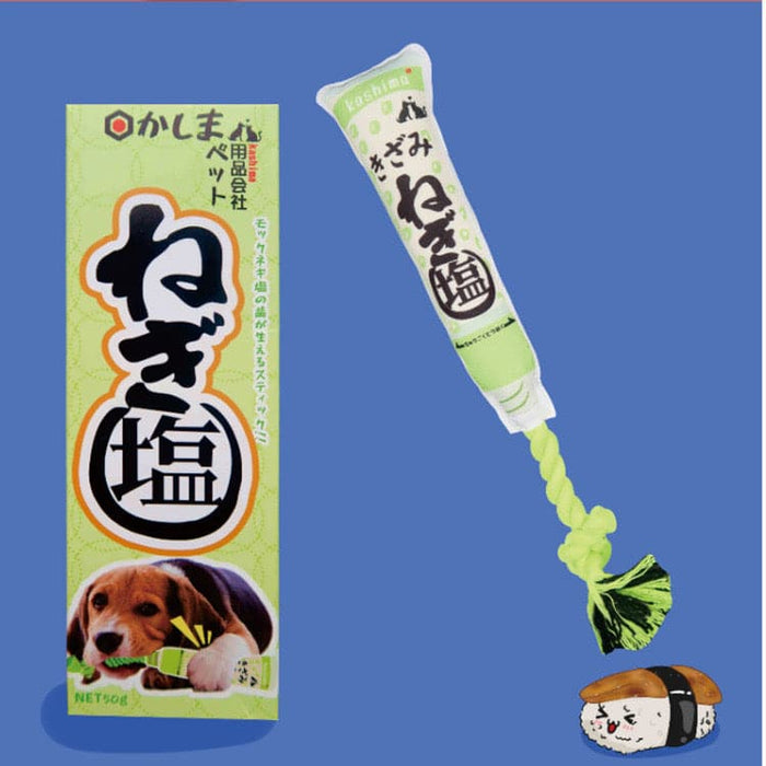 Japanese pet wasabi salt paste bite cute dog toys waterproof chew molar stick my rainbow pet