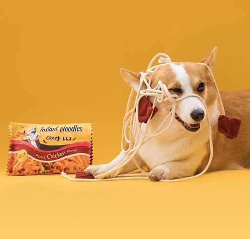Creative fun instant noodles dog toys molar bite resistant my rainbow pet