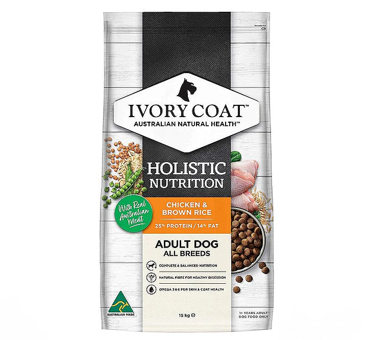 IVORY COAT Dry Dog Food Adult Chicken & Brown Rice