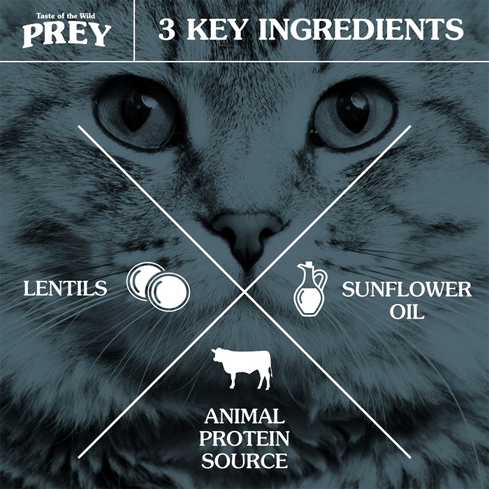 Taste of the Wild PREY Angus Beef Formula Limited Ingredient Recipe -Dry Cat Food my rainbow pet